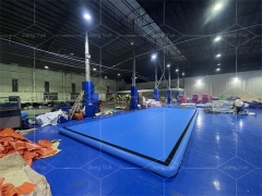 Airtrack Floor Inflatable Gym Air Tumble Track Tumbling Mat Blue Airtrack For Gymnastics