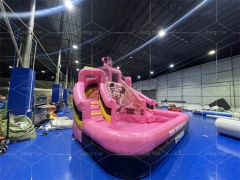 Customized Mickey Mouse Inflatable Water Slide for Kids Backyard Commercial Pvc Cartoon Inflatable Slide