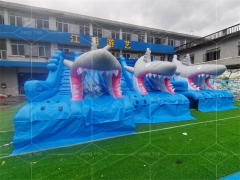 Commercial PVC Inflatable Water Slide Commercial Swimming Pool Giant Inflatable Water Slide Adult Shark Slide