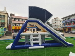 Customized Water Park Slide Inflatable Floating Water Slide With Pillow for lake