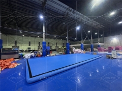 Airtrack Floor Inflatable Gym Air Tumble Track Tumbling Mat Blue Airtrack For Gymnastics