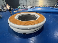 High Quality Inflatable Water Platform For Hangout Portable Resting Hammock With Net