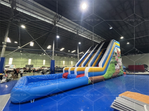 Farm Cow Sheep Themed Inflatable Water Inflatable Jumping Castles Slide for Outdoor Playing