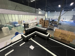 Drop Stitch Material Sports Equipment Indoor Air Track Floor Inflatable Basketball Court Jyue-SC-006