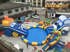 Cheer Amusement inflatable water slip n slide Castle octopus Themed Inflatable Water Park