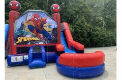 spiderman bounce house with slide Jyue-IC-050