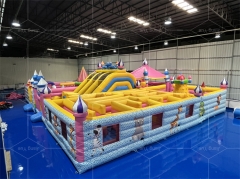 Custom Large Outdoor Inflatable Adventure Cartoon Theme Park For Sale