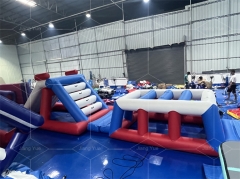 New Design Floating Aqua Park Pool Track Inflatable Obstacle Course