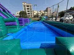 Giant Outdoor Inflatable Five Lane Slip Slide Water Slide Commercial Inflatable Water Slide for Adult