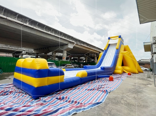 Commercial Adults and Kids One Lanes Slip and Slide Trippo Inflatable Hippo Water Slide With Pool
