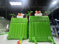 Commercial Outdoor PVC Tiger Inflatable Water Slide for Kids Eco-Friendly Customizable Color Logo Inground Pool Use