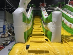 Commercial Outdoor PVC Tiger Inflatable Water Slide for Kids Eco-Friendly Customizable Color Logo Inground Pool Use