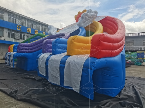 China Manufacturer Customized Low Price Big Inflatable Rainbow Water Slide for Pool