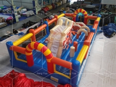 Fun World Outdoor Inflatable Play Park for Kids PVC Tarpaulin Funcity Bouncy House