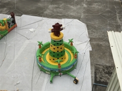 5x5x7m Hot Sale Commercial PVC Monkey Inflatable Castle Climbing Wall
