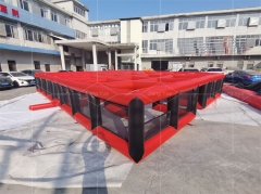 Wholesale Inflatable Haunted Maze House Red Inflatable Maze for Party