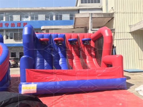 4 hoop Inflatable Basketball Hoop Game for Outdoor Events