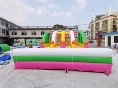 4 in 1 Portable Inflatable Carnival Game Includes Basketball Hoop for Outdoor Party