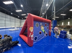 Portable Inflatable Soccer Goal for Shootout Football Shooting Target Post with Gate for Parties and Events