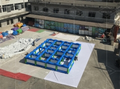 Team Building Inflatable Games Labyrinth Outdoor Sport Large Inflatable Arena Maze for Sale