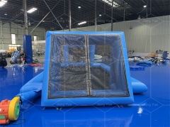 Blue Inflatable Soapy Football Field Outdoor Sport Bubble Inflatable Soccer Paintball Area