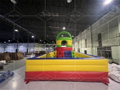 New Style Inflatable Sport Game Climbing Wall With Slide