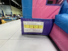 Commercial Outdoor PVC Inflatable Bounce House With Water Slide For Kids