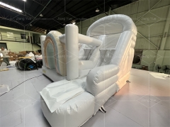 Bounce House Commercial Luxury White Wedding Bouncer Jumping Inflatable Castle With Slide