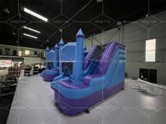 New Design Blue Bouncer Playhouse Outdoor Inflatable Bounce Jumping Castle With Slide