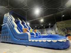 Micky Mouse Blue Inflatable Water Slide With Pool for Kids Birthday