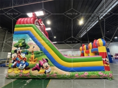 Commercial Rental PVC Mickey Mouse Inflatable Slide Bounce House Slide for Kids
