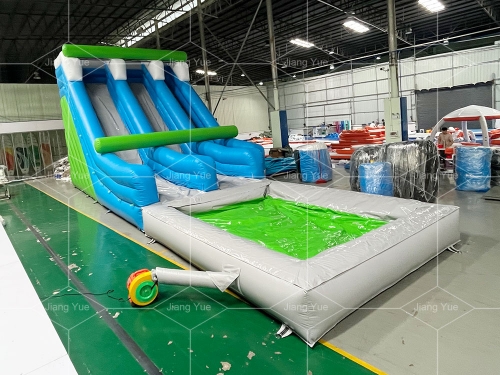 Jiang Yue Commercial PVC Inflatable Water Slide Pool Backyard Indoor/Outdoor
