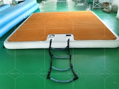 Inflatable Platform Floating Water Pad Mat Water Jet Ski Dock Floats Platform With Ladder For Sea