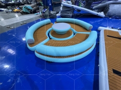 Inflatable PVC Drop Stitch Floats Raft Chaise Pool Float Lounger Sea Beach Water Sofa Hammock Floating Lounge Chair