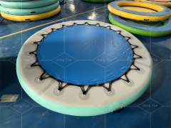 Customized Portable Drop Stitch Circular Mesh Dock Floating Inflatable Water Hammock