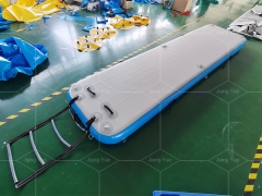 Blue Inflatable Boat Dock Platform