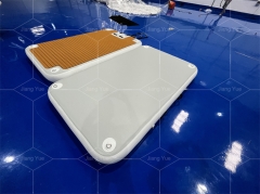 Drop Stitch Inflatable Yacht Dock Fishing Boat Inflatable Dock Platform with Anti-Slid EVA