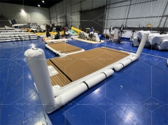 Customized T Shape Water Floating Island Inflatable Pontoons Platform Dock for Jetski