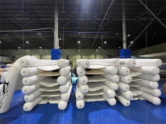 U Shape Inflatable PVC Floating Dock for Motorboat & Jet Ski Customizable Design 100-500kg Capacity