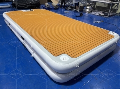Customized Size Water Dock Platform Inflatable Floating For Leisure Yoga Family Vacation