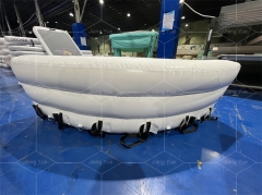 New Design Cheap Boat Yacht Inflatable Floating Island Platform Bed Large Inflatable Lounge Water Sofa Chair