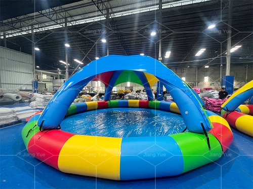 8mDia Inflatable Pool Dome Customized Inflatable Water Pool or Ball Pool With Dome Tent Cover