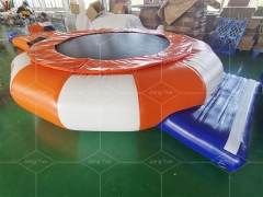 Customized Outdoor Water Sea Inflatable Trampoline Water Park Leisure Inflatable Floating Bouncer for Sale