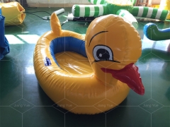 Inflatable Water Row Boat Swimming Pool Float Boats Duck Floating Toy for Kids Amusement
