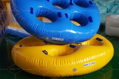 Factory Supply Water Park Tube Four Person Water Slide Tubes Inflatable Cloverleaf Tube
