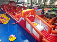 Huge Outdoor Playground Amusement Park Customize Size Inflatable Obstacle Course