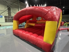 Red Crocodile Amusement Park Inflatable Obstacle Course Tunnel Run Challenge Sport Activities Game